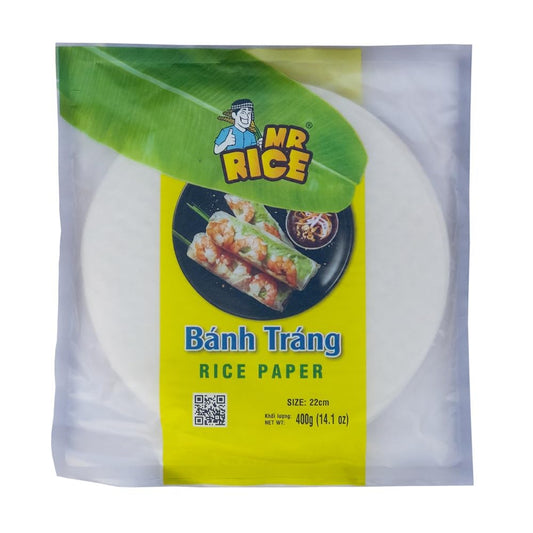 Mr. Rice Brand Banh Trang 22cm Rice Paper, 14.11 oz ℮ 400 g