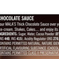 Malas Chocolate Sauce 1ltr Pet Bottle CHOC SAUCE Mala's