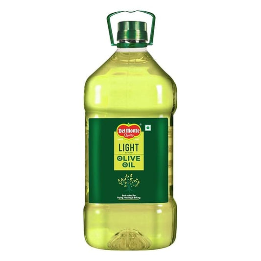 Del Monte Extra Light Olive Oil, Ideal for Everyday Indian Cooking & Deep Frying, 5L Grocery Delmonte