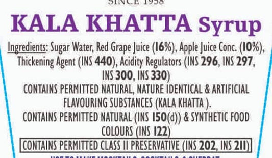 Malas Kala Khatta Syrup 750ml Pet Bottle SYRUP 750ml Mala's