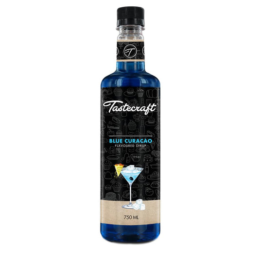 Tastecraft Blue Curacao Flavoured Syrup 750ml [Exotic Ingredients, Naturally Infused, Authentic Taste]