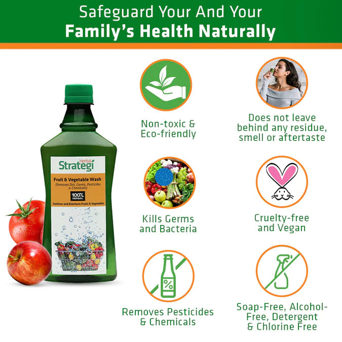 Herbal Strategi Fruit and Vegetable Wash 500 ML Better Homes Herbal Strategi