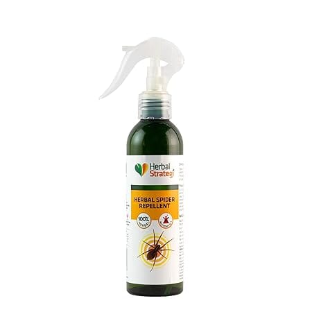 Herbal Strategi Spider Repellent Spray 200 ML | 100% herbal, biodegradable | Repel all variaties of Spirders | No side effects, cruelty-free, and vegan Repellent Herbal Strategi