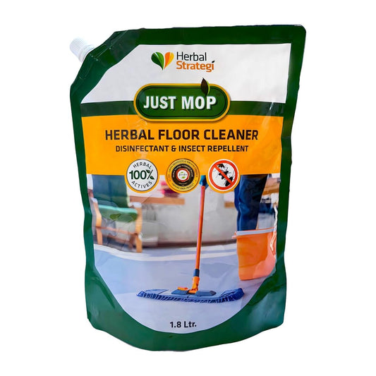 Herbal Strategi Floor Cleaner Disinfectant and Insect Repellent 1.8L Refill Pouch Cleaner Herbal Strategi