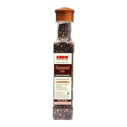 Chandan Mouth Freshener Flaxseed Mix, Trinka Bottle, 70 grms Mukhwas - Mouth Freshner Chandan