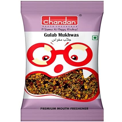 Chandan Mouth Freshener Gulab Mukhwas | 100g | Contains Rose Flavoured Mukhwas from Rose Petals Mukhwas - Mouth Freshner Chandan