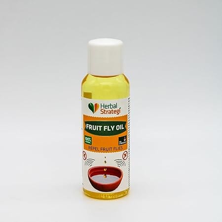 Herbal Strategi Fruit Fly Oil 50 ML | 100% Herbal |Unique blend of plant extracts & Herbal oils |No chemicals, Non-Toxic & Eco friendly, No side effects | Better Home Herbal Strategi