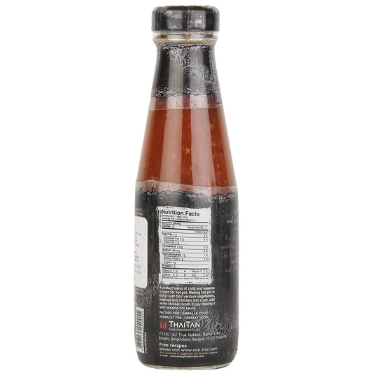 Real THAI Original Thai Cuisine Sesame Hot Sauce, 6.76 fl oz ℮ 200 ml