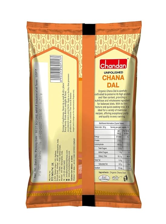 Chandan Organic Chana Dal 1kg