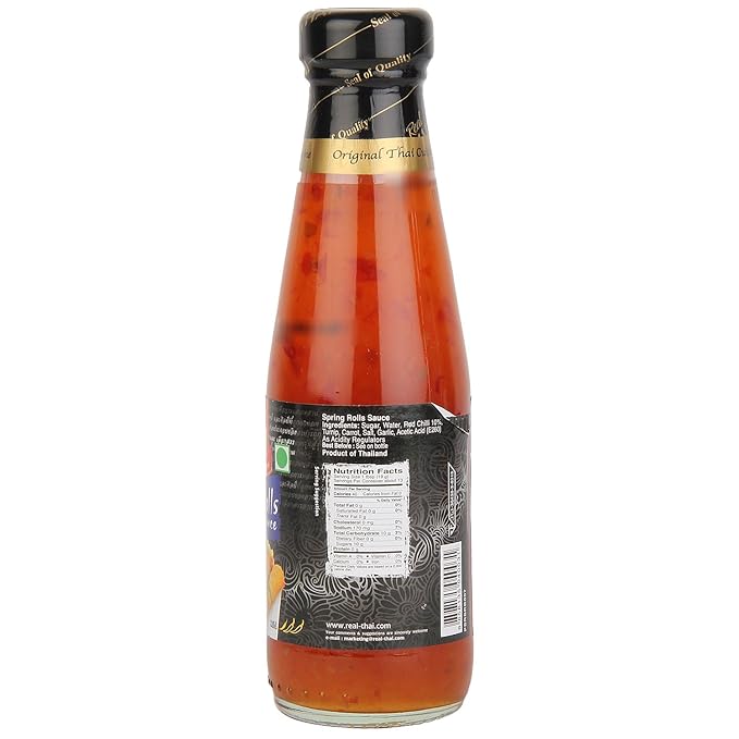 Real THAI Original Thai Cuisine Spring Roll Sauce, 6.76 fl oz ℮ 200 ml