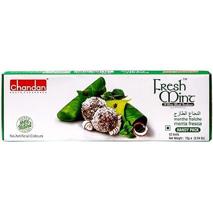 Chandan Mouth Freshener Fresh Mint Paan, 2.54 oz / 72 g Mukhwas - Mouth Freshner Chandan