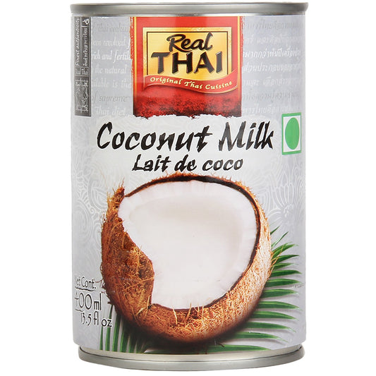 Real THAI Original Thai Cuisine Coconut Milk Lite, 13.5 fl oz ℮ 400 ml