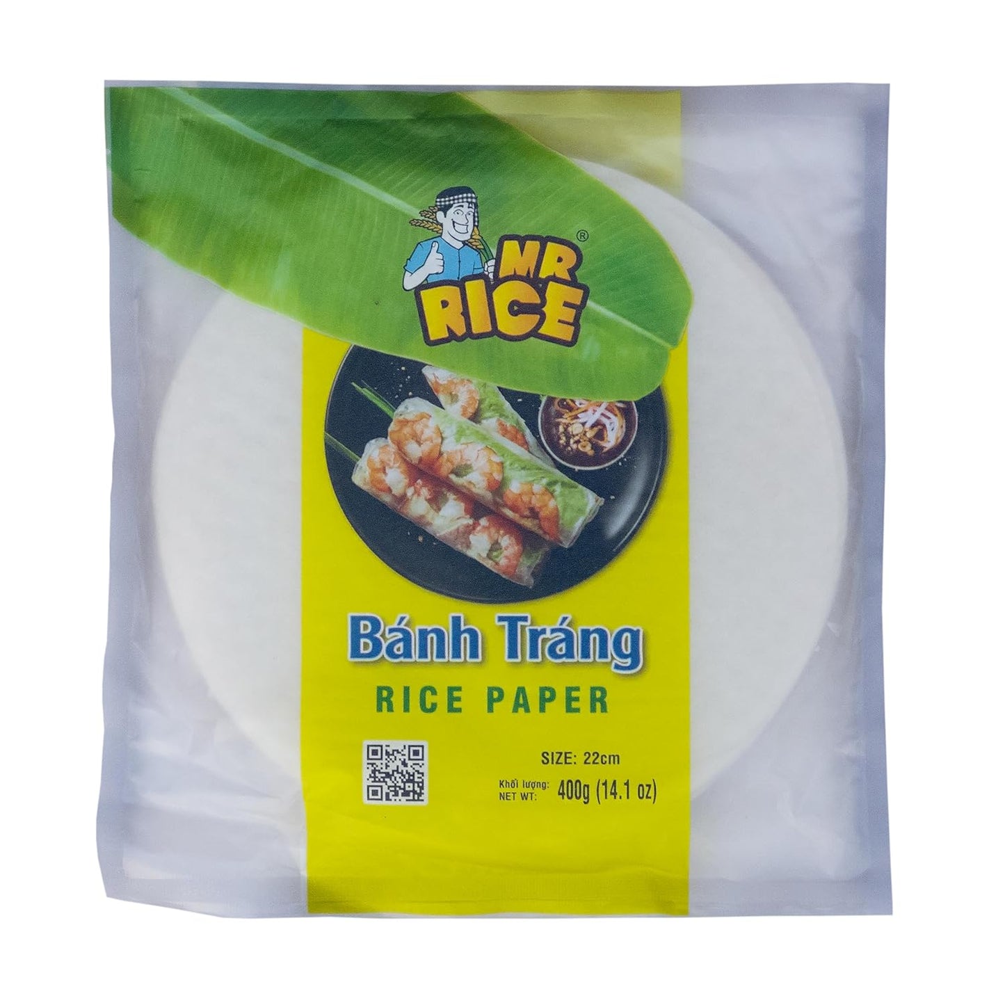 Mr. Rice Brand Banh Trang 22cm Rice Paper, 14.11 oz ℮ 400 g