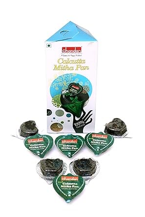 Chandan Mouth Freshener Calcutta Meetha Paan Tower Pack | 15 Pieces | 90 grams | Meetha Paan for all Age Groups Mukhwas - Mouth Freshner Chandan