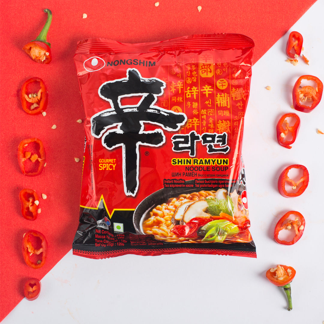 Nongshim Shin Ramyun Noodle Soup (5 in 1) 600 gm Pouch Pack