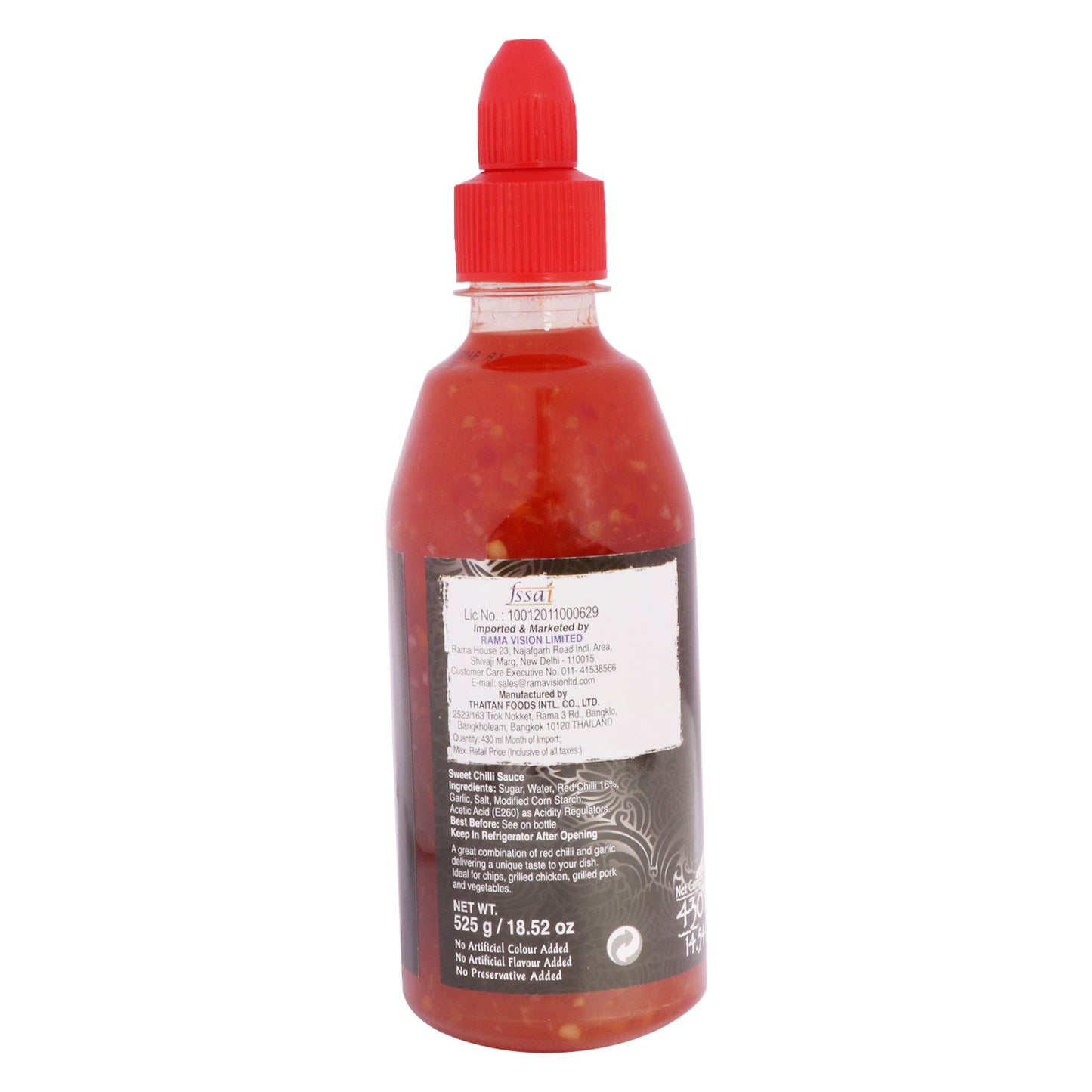 Real Thai Sweet Chilli Sauce 430 ml Pet Bottle