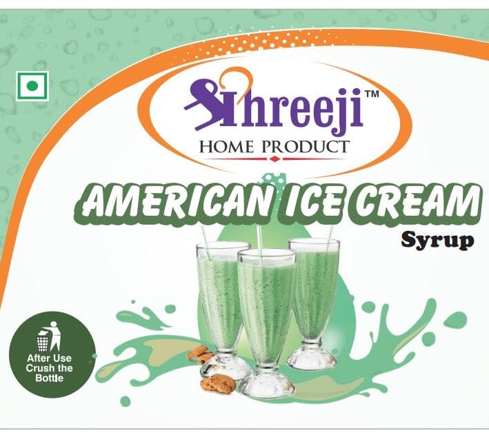 Shreeji American ice Cream Syrup Mix with Milk for Making Juice 750 ml Syrup Shreeji