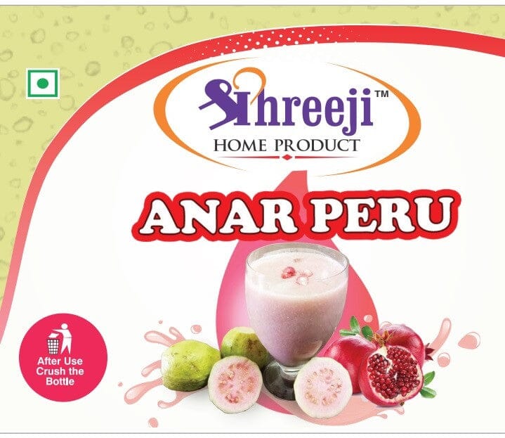 Shreeji Anar Peru Syrup Mix With Water / Soda For Making Juice 750 ml Syrup Shreeji