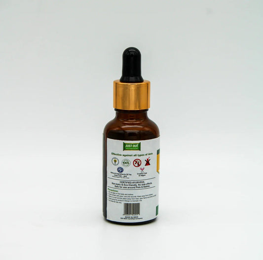 Herbal Strategi Ant Repellent Oil Gel 50 ML (Pack of 2 x 25 ml) | Certified Ayurveda (Ayush)| Non-Toxic & Eco Friendly, No Side Effects Repellent Herbal Strategi