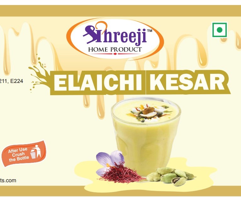 Shreeji Elaichi kesar Syrup Mix with Milk 500ml