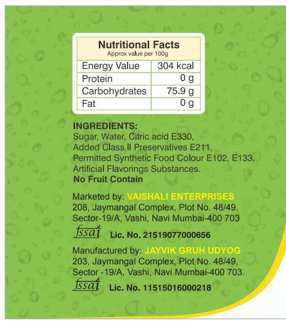 Shreeji Green Mango Syrup Mix with Water / Soda for Making Juice 750 ml Syrup Shreeji