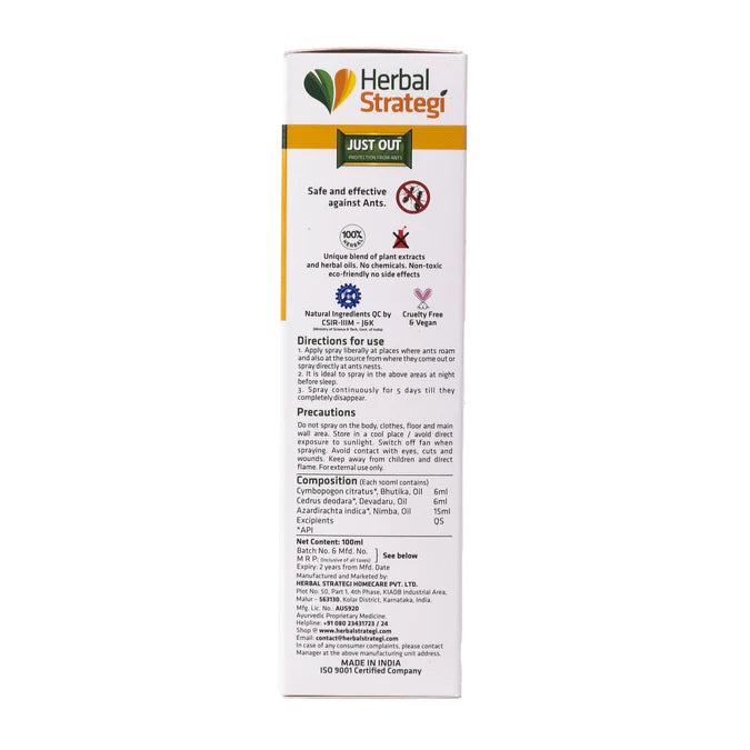 Herbal Strategi Ant Repellent Spray 100 ML Repellent Herbal Strategi