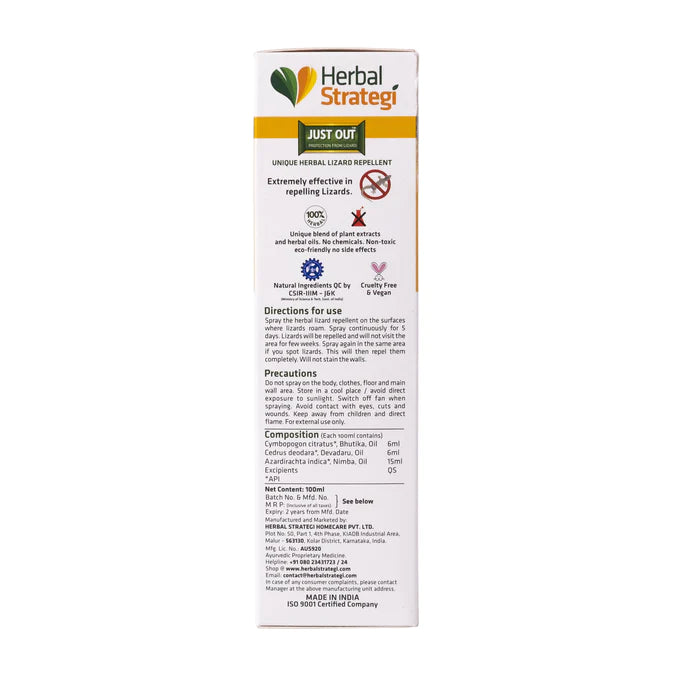 Herbal Strategi Lizard Repellent Spray 100 ML Repellent Herbal Strategi