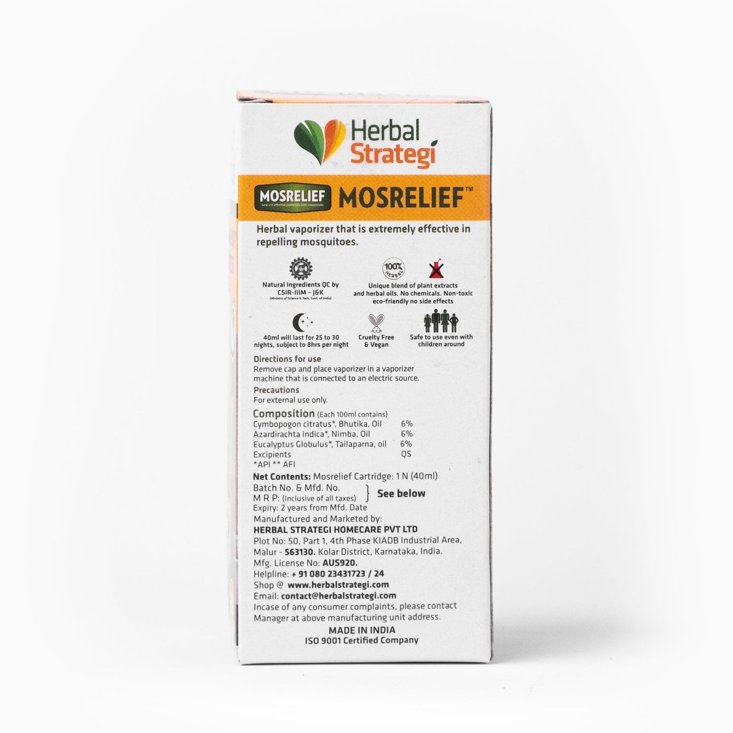 Strategi Herbal Mosquito Repellent Vaporizer Refill - 40Ml (Pack Of 5) Vaporizers Herbal Strategi