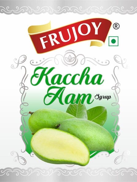 Frujoy Kaccha Aam Syrup 750ml | Raw Mango | For Fruit Mocktail | Cocktail | Falooda | Baking Essentials Crush Frujoy