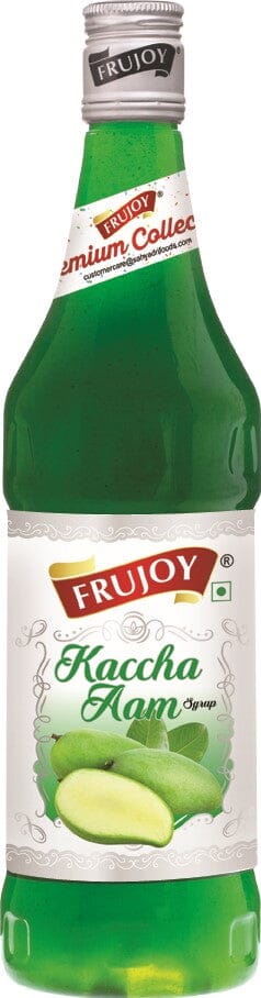 Frujoy Kaccha Aam Syrup 750ml | Raw Mango | For Fruit Mocktail | Cocktail | Falooda | Baking Essentials Crush Frujoy