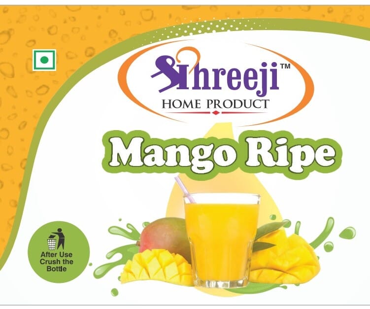 Shreeji Mango Ripe Syrup Mix with Water / Soda for Making Juice 750 ml Syrup Shreeji