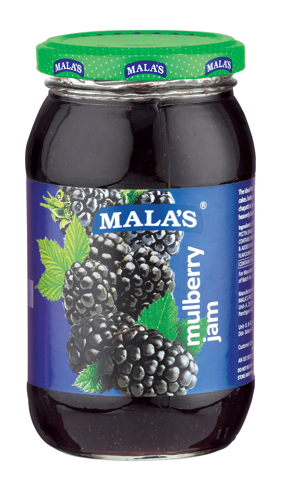 Mala's Mulberry Jam 500gm Glass Bottle JAM Mala's