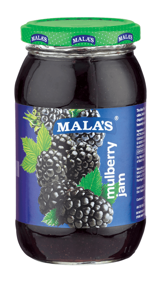Mala's Mulberry Jam 500gm Glass Bottle JAM Mala's