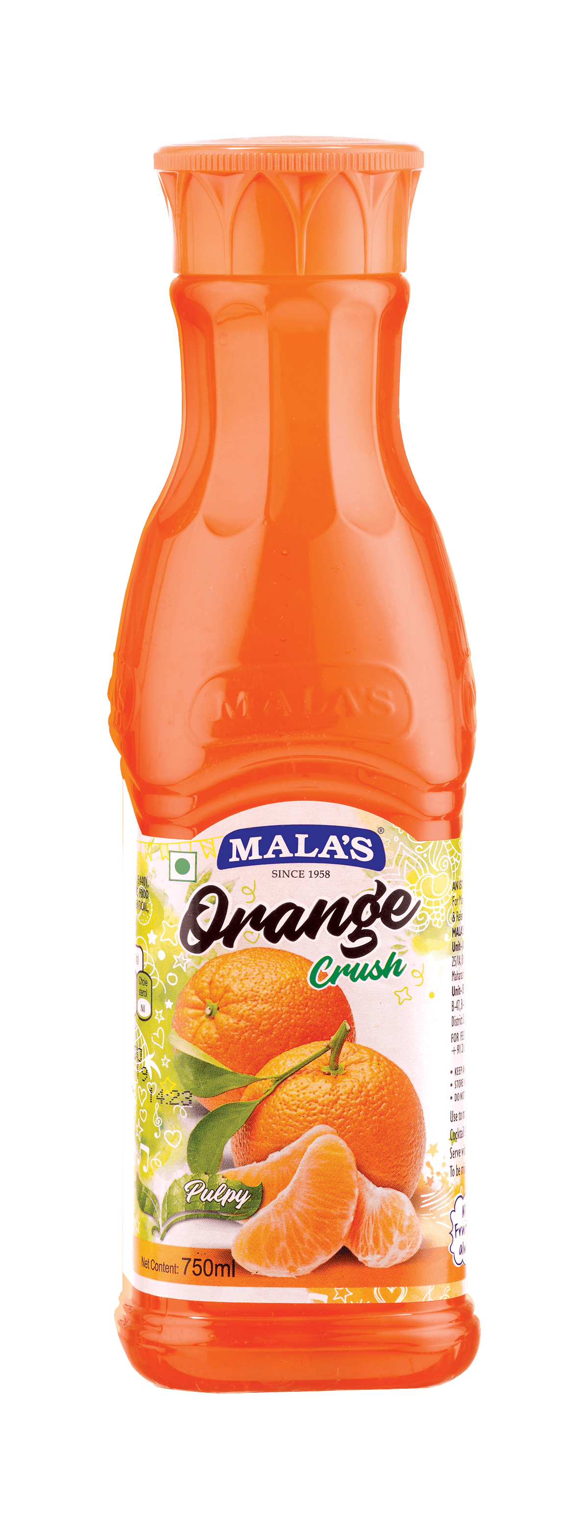 Mala's Orange Crush 1000ML Crush Mala's