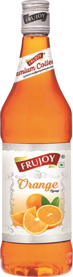 Frujoy Orange Syrup 750ml | For Fruit Mocktail | Cocktail | Milk Shake| Falooda | Baking Essentials Crush Frujoy