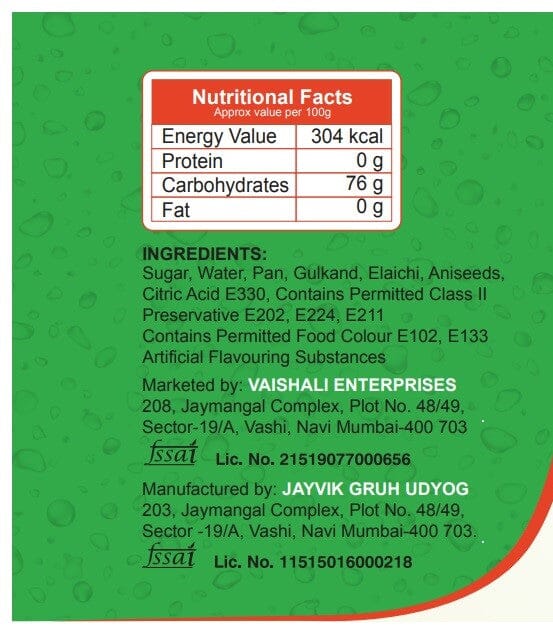 Shreeji Pan Masala Syrup Mix with Water / Milk for Making Juice 750 ml Syrup Shreeji