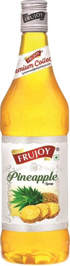 Frujoy Pineapple Syrup 750ml | For Fruit Mocktail | Cocktail | Milk Shake| Falooda | Baking Essentials Crush Frujoy