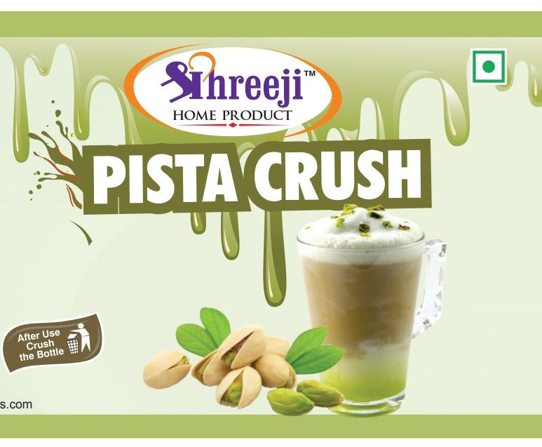 Shreeji Pista Syrup Mix With Milk For Making Milkshake 750 ml