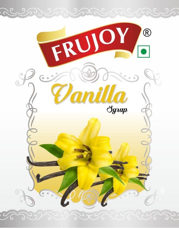 Frujoy Vanilla Syrup 750ml | For Fruit Mocktail | Cocktail | Milk Shake| Falooda | Baking Essentials Crush Frujoy