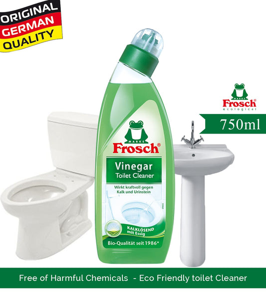 Frosch Vinegar Toilet Bowl Cleaner - 750 ml (Vinegar) Cleaner Frosch