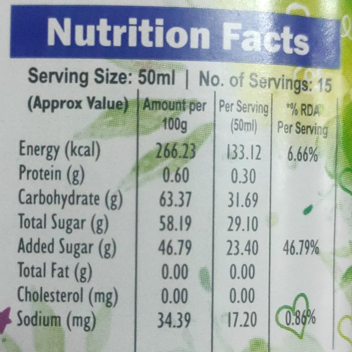 Mala's Rasmalai Crush 750ml, Offwhite Crush Mala's