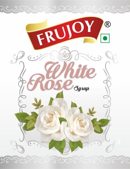 Frujoy While Rose Syrup 750ml | For Fruit Mocktail | Cocktail | Gulab Sharbat | Falooda | RoseMilk | Baking Essentials Crush Frujoy
