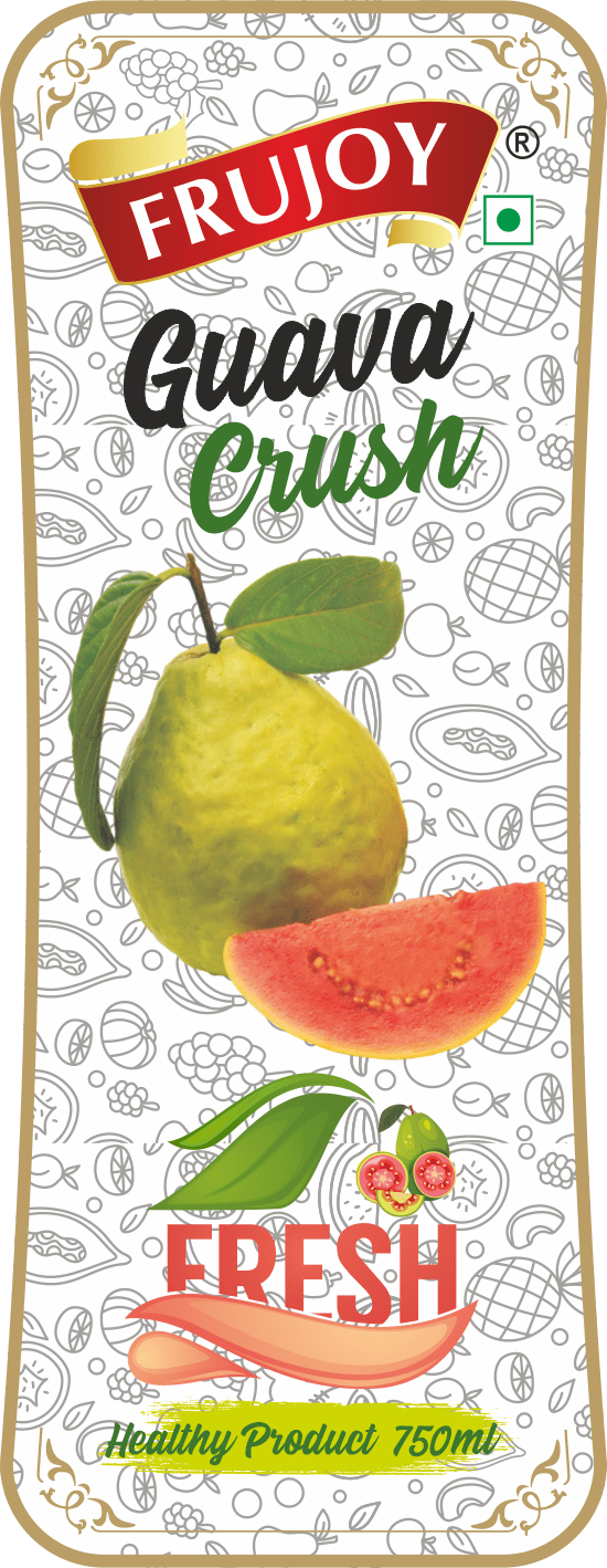 Frujoy Guava Crush 750ml | For Fruit Mocktail | Cocktail | Cake | Baking Essentials | Juices | Beverages Crush Frujoy