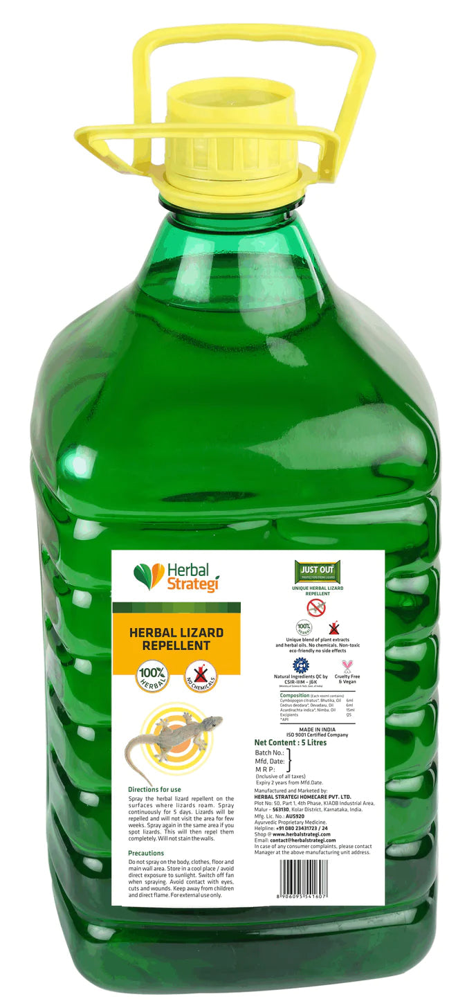 Herbal Strategi Lizard Repellent Refill 500 ML Repellent Herbal Strategi