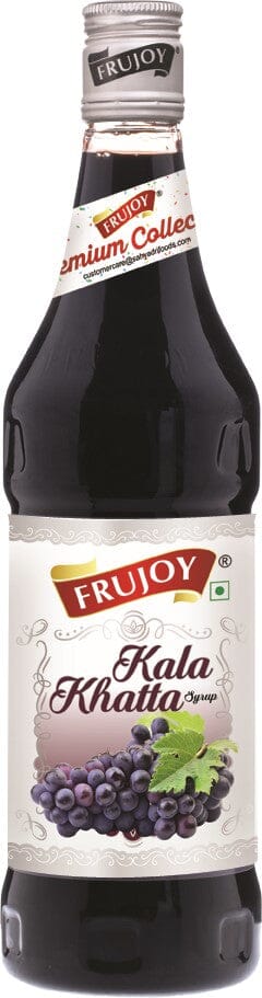 Frujoy Kala Khatta Syrup 750ml | For Fruit Mocktail | Cocktail | Juices & Shake| Beverages Crush Frujoy