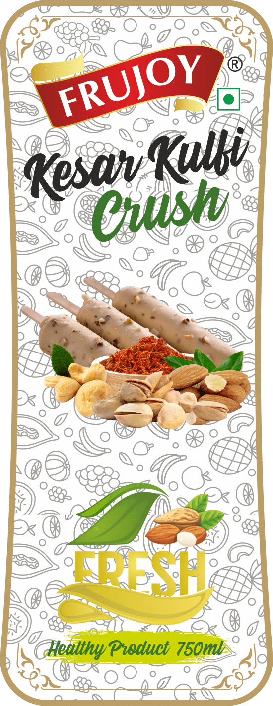 Frujoy Kesar Kulfi Crush 750ml | For Fruit Mocktail | Cocktail | Cake | Baking Essentials | Juices | Beverages Crush Frujoy