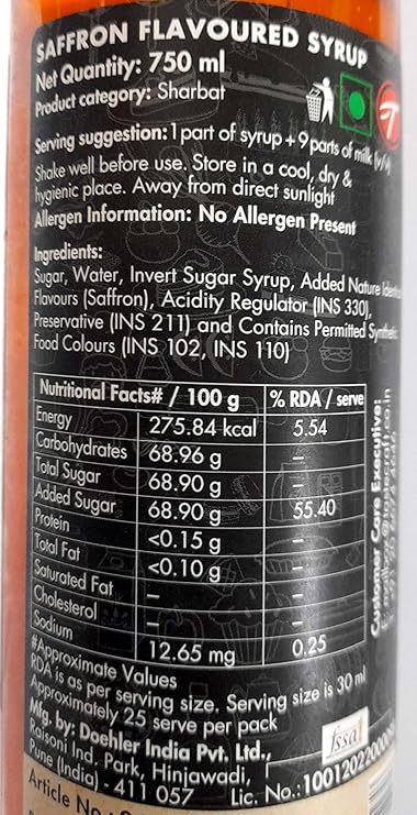 TCT-SaffronSyrup750ml