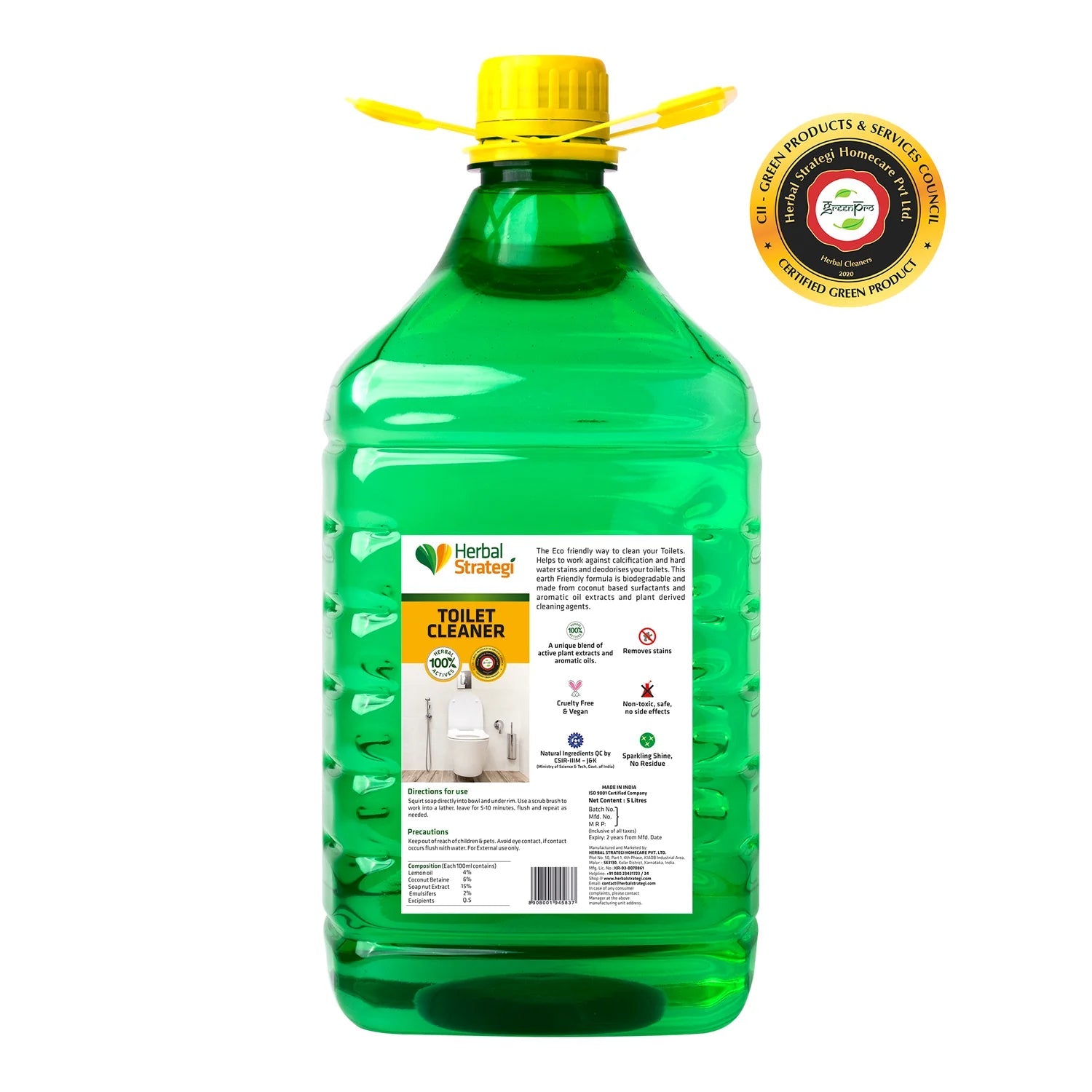 Herbal Strategi Toilet Cleaner Refill 5L Cleaner Herbal Strategi