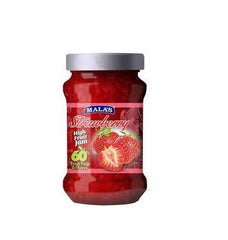 Malas Strawberry High Fruit Jam 350gm Glass Bottle