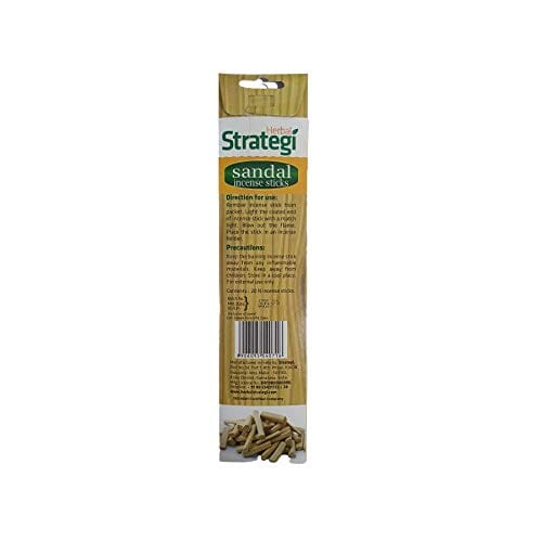 Herbal Strategi Sandal Aromatic Incense Sticks 20 pcs Better Homes Herbal Strategi